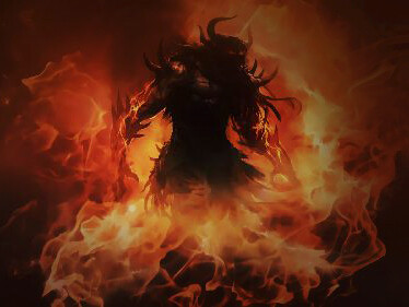 Ilustración del demonio Guayota