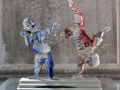 I Buffi del Teatro Greco disegnati da Dario Fo’- premio Murano 2013, Scuola Abate Zanetti