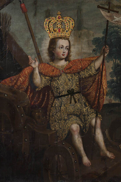 Anónimo, Niño Jesús triunfante, s. XVIII. Cortesía del Museo Pedro de Osma