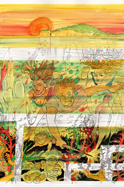 Niccolò Pizzorno, Tisifeo e l’isola meravigliosa, tratto da Mammoy - di Catorchio, Cletus e altre avventure di Patrizia Boi  (Casa Editrice dei Merangoli)