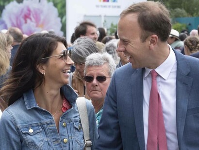 Matt Hancock and Gina Coladangelo in public