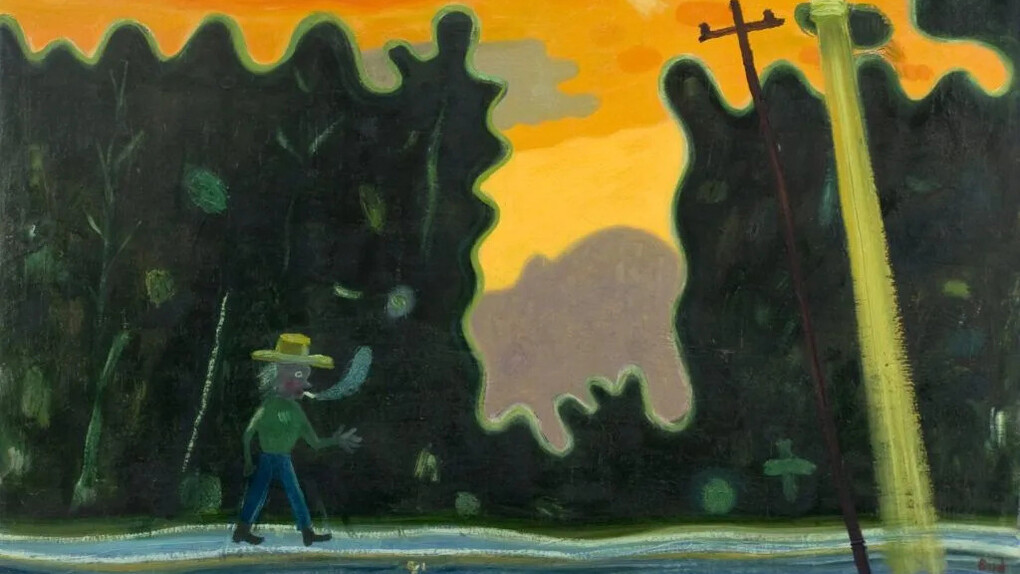 Stephen Bird, Before the conifers (detail), 2024. Courtesy of Olsen Gallery