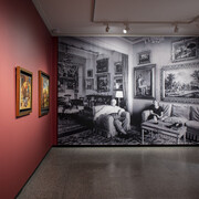 De Chirico auf der bühner, ausstellungsansicht. Mit freundlicher genehmigung des Serlachius-Museums