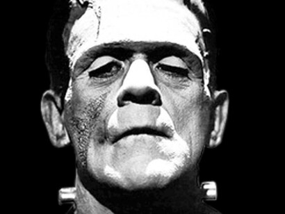 A depiction of Marry Shelly's Frankenstein who created a monster who is alien to mankind but that also wants to fit into society 