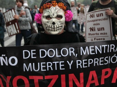 Manifestación contra las desapariciones de personas en México