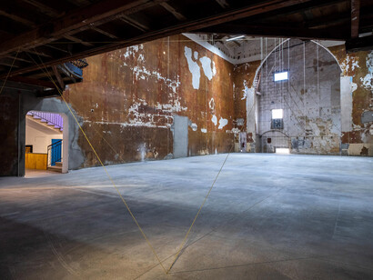 Fred Sandback. Courtesy of Galería Cayón