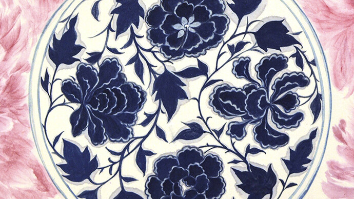 Blue and White Impressions II. Courtesy of ChaShaMa