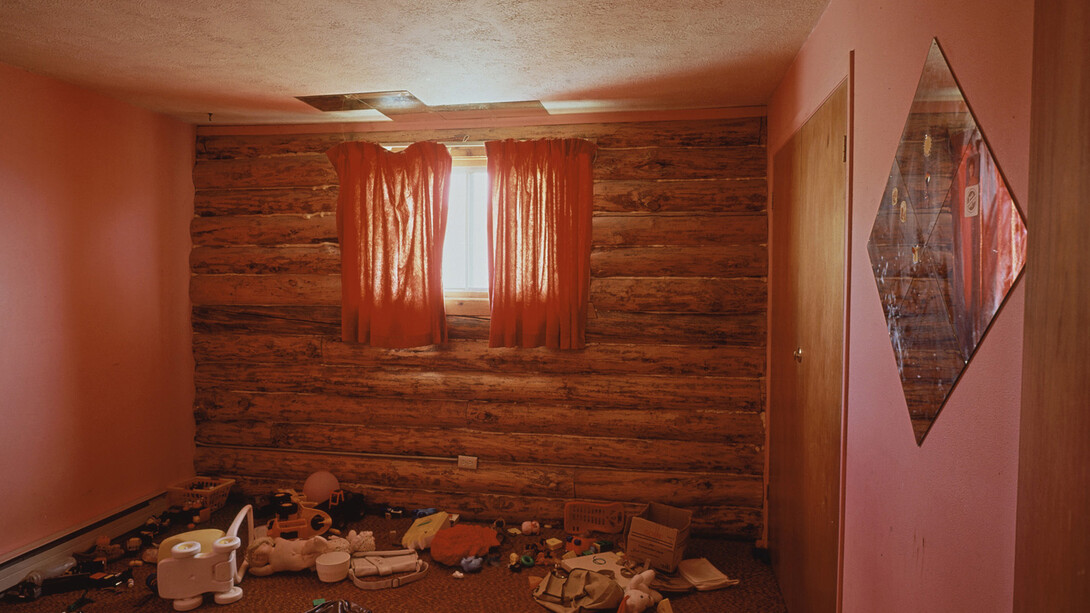 Timothy Hursley, Kids Room, Carlin Social Club, Carlin, Nevada 1989/1990, dye transfer print, 17 x 21 in.