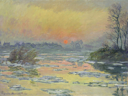 Claude Monet, Tramonto sulla Senna in inverno, 1880 