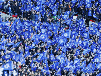 Los ‘blues’, hinchas del Chelsea