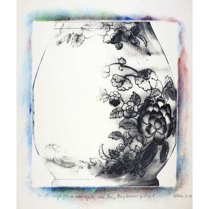Shelagh  Wakely, The
after
images
fell
on
new
objects;
like
this,
they
became
part
of
it,
1979, Etching, 52.5
x
45.3
cm
image.
68
x
56.4
cm
sheet © Shelagh Wakely. Courtesy Richard
Saltoun Gallery and Shapero Modern
