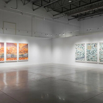 Simon Hughes, The fire, the flood and all the feelings, vue de l'exposition. Avec l'aimable autorisation de la Blouin Division