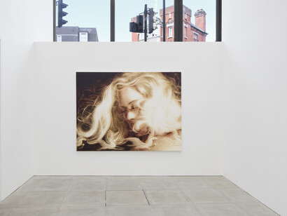 Tomas Harker, Sherwood forest, exhibition view. Courtesy of the artist and The Sunday Painter. Photo by Ollie Hammick