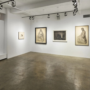 Robert Carter and Charles White in dialogue, exhibition view. Courtesy of ACA Galleries