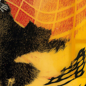 Thema Freiheit: Sigmar Polke (1941–2010), Flucht Schwarz – Rot – Gold, 1997