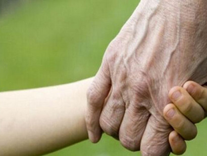 Grandfather and grandson