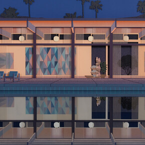 Lucy Williams, The collector’s house #1, 2025. Courtesy of Berggruen Gallery