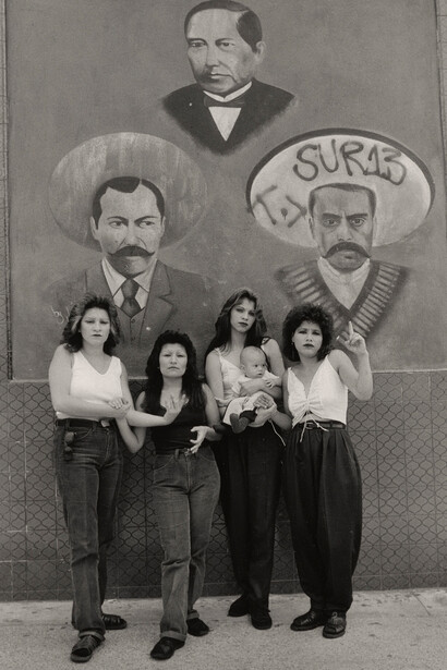 Graciela Iturbide, Cholos, White Fence, East Los Angeles, 1986. Courtesy of the Cleveland Museum of Art