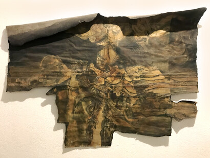 Rolando Castellón; Mural en papel