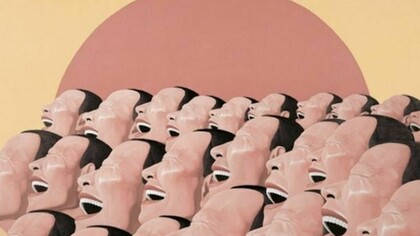 Yue Minjun, The Sun, 2000