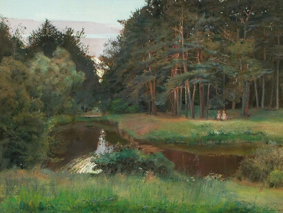 K.A. Somov, In the twilight (detail), 1897. Courtesy of New Tretyakov Gallery