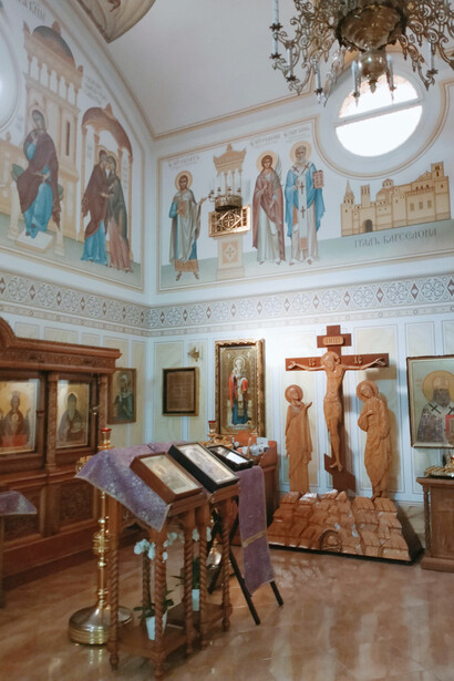 Interior de la Iglesia Ortodoxa Rusa de la Anunciación, Barcelona, España