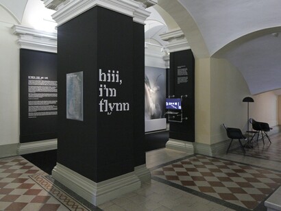 Between code and care: Flynn's portrait of human connections, exhibition view. Courtesy of Francisco Carolinum Linz