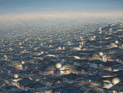 Joung Young-Ju, Korean, born 1970, City-Disappearing Landscape 305, 2018