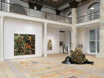 Nick Cave, Amalgams and graphts, exhibition view. Courtesy of Jack Shainman Gallery