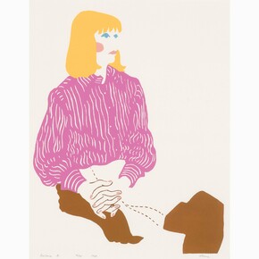Phyllis Sloane,
Barbara A., 16/20 1969,
screenprint,
21 x 16 inches. Courtesy of the artist and Gerald Peters Contemporary