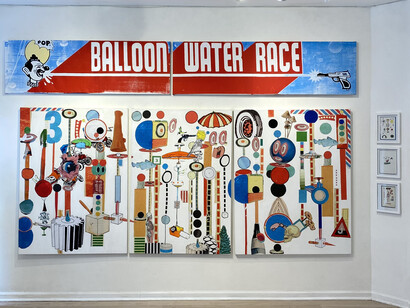 Alejandro Caiazza and Doug Groupp, Fun house, exhibition view. Courtesy of Van Der Plas Gallery