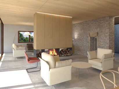 Masía Els Ots. Autor: Agustí Costa. Render: Óscar Morales