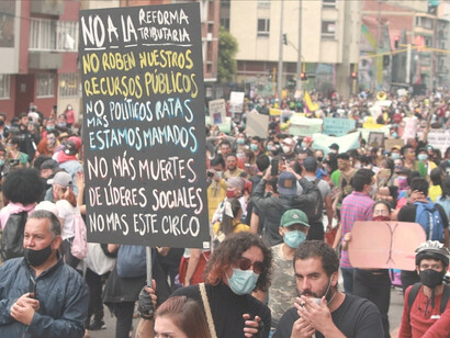 Manifestantes exigen un alto a la corrupción en América Latina