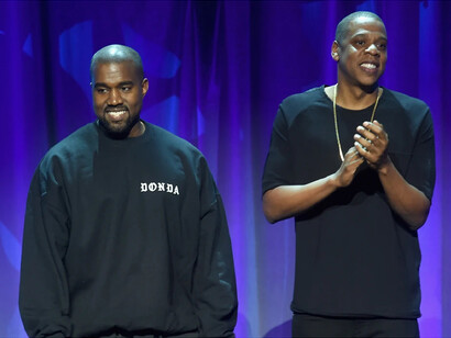 Kanye West et Jay-Z, album Watch the Throne. Kanye West est un rappeur et producteur de talent que toute l’industrie musicale américaine s’arrache