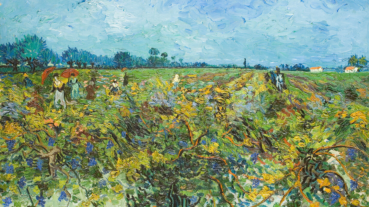 Vincent van Gogh, La vigna verde, Olio su tela, cm 73,5 x 92,5, 1888 Kröller-Müller Museum, Otterlo © Kröller-Müller Museum, Otterlo