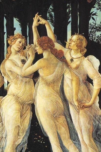 Primavera di Botticelli, dettaglio