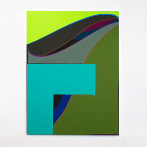 Brian Sanchez, Entity, 2023. Vinyl emulsion on canvas, 72 x 54 inches. Courtesy of Winston Wächter Fine Art Seattle