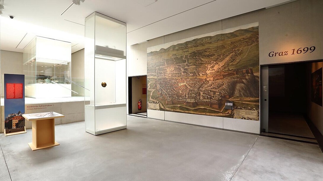 Graz 1699, exhibition view. Courtesy of Archaeology Museum