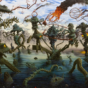 Fulvio Di Piazza, Pacific, olio su tela, 200 x 300 cm, 2014