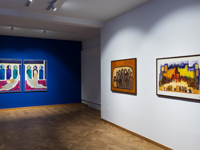 Latifa
Toujani, Latifa, pionnière aussi! (Latifa, a pioneer too!), exhibition view. Courtesy of Comptoir des Mines Galerie