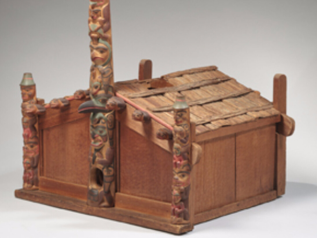 Charles Edenshaw, Model House; Haida, British Columbia, Late 19th century. Courtesy of Newark Museum
