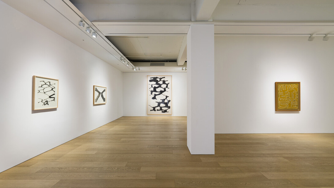 Chang Ucchin, Lee Ungno, and Suh Se Ok, exhibition view. Courtesy of Lehmann Maupin