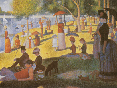 Georges Seurat, Ein Sonntagnachmittag auf der Insel La Grande Jatte, 1884-1886. Öl auf Leinwand, 207,5 x 308 cm. The Art Institute of Chicago, Chicago