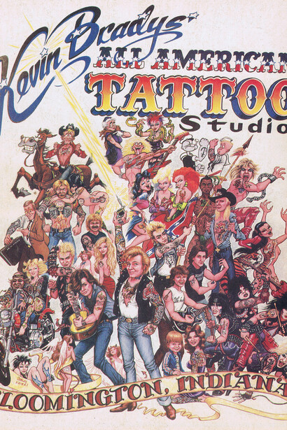 Kevin Bradys All American Tattoo Studio, Bloomington, Indiana, Shawn Kerri, from Tattoo: The World of Dermagraphics