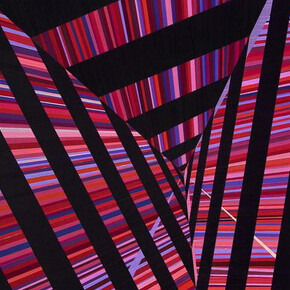 Trial No. 128, The Morning Butterflies Journey, 2016, acrylic on canvas,  200 x 185 cm. Courtesy of Ayyam Gallery