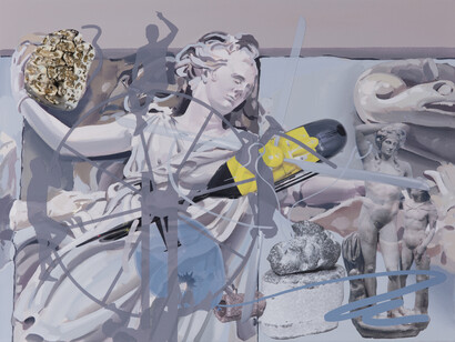 Spheres of the Firmament – Anthropomorphism I 2016, Acrylic and Uv print on canvas, 45,5 x 60,5 cm  Courtesy the Artist and Rampa, Istanbul © Chroma (André Carvalho & Tuğba Karatop)