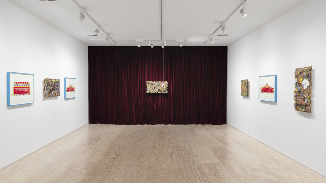 Andrea Bowers, Hope is never silent, exhibition view. Courtesy of Jessica Silverman Gallery