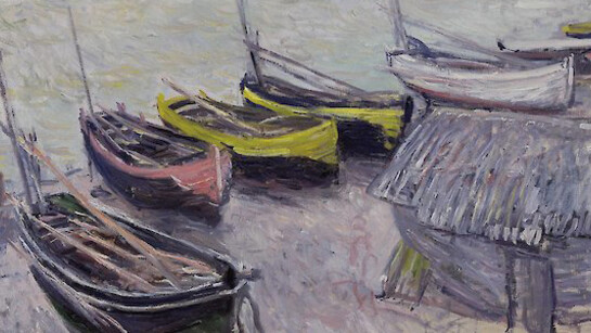 Claude Monet, Boats on the beach at Etretat, 1883, 65 × 92 cm, Bühler-Brockhaus Donation, 2004
