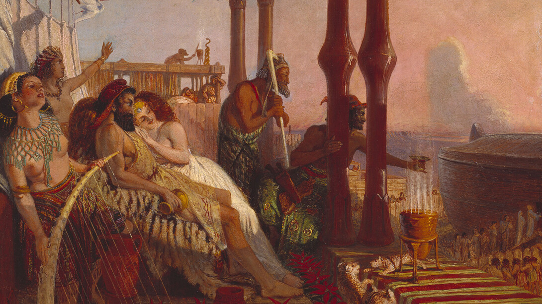 William Bell Scott, The Eve of the Deluge 1865, Oil paint on canvas, 324 x 445 mm © Tate
