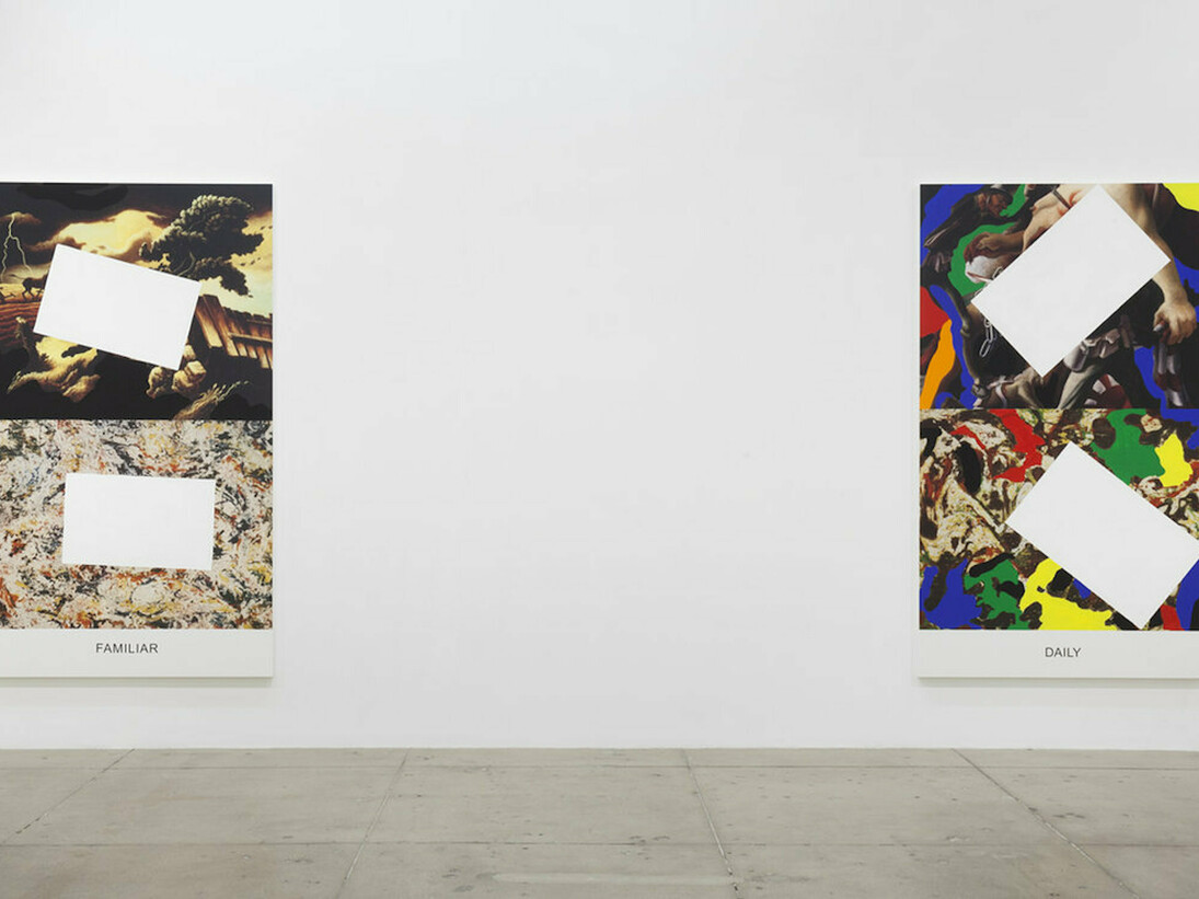 John Baldessari: Pollock/Benton, Exhibition view. Courtesy of Marian Goodman Gallery